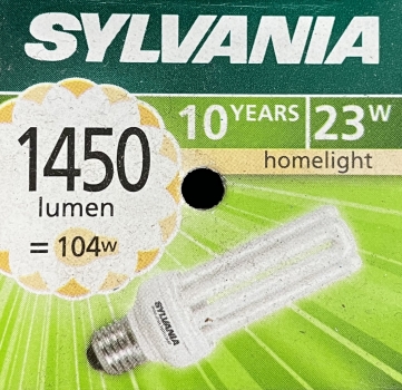 SYLVANIA Sparlampe homelight E27, 23W (ca. 100w) 2700K (Warmton)