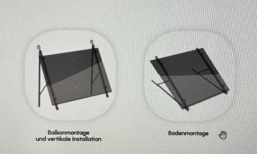 SET (2 St.) Halterung / Ständer universal für PV Solar Modul